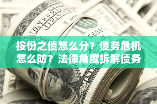 武汉按份之债怎么分？债务危机怎么防？法律角度拆解债务分配与风险自保指南