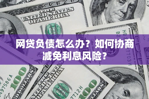 武汉网贷负债怎么办？如何协商减免利息风险？