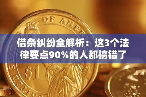武汉借条纠纷全解析：这3个法律要点90%的人都搞错了