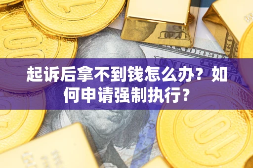 武汉起诉后拿不到钱怎么办？如何申请强制执行？