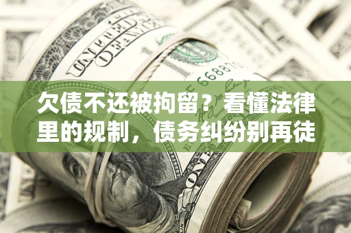 武汉欠债不还被拘留？看懂法律里的规制，债务纠纷别再徒劳奔波