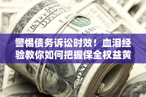 武汉警惕债务诉讼时效！血泪经验教你如何把握保全权益黄金期