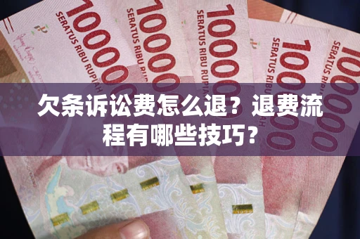 武汉欠条诉讼费怎么退？退费流程有哪些技巧？