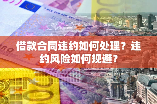 武汉借款合同违约如何处理？违约风险如何规避？