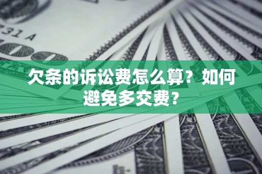 武汉欠条的诉讼费怎么算？如何避免多交费？