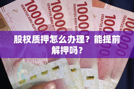 武汉股权质押怎么办理？能提前解押吗？