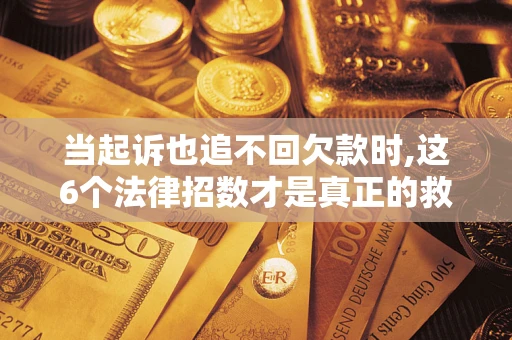 武汉当起诉也追不回欠款时,这6个法律招数才是真正的救命稻草